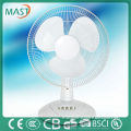 12 Inches New style White Table Fan With Recycle PP Material for home use